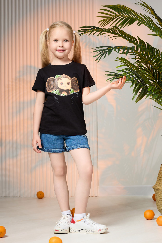 Футболка для девочек «Чебурашка» | Natali