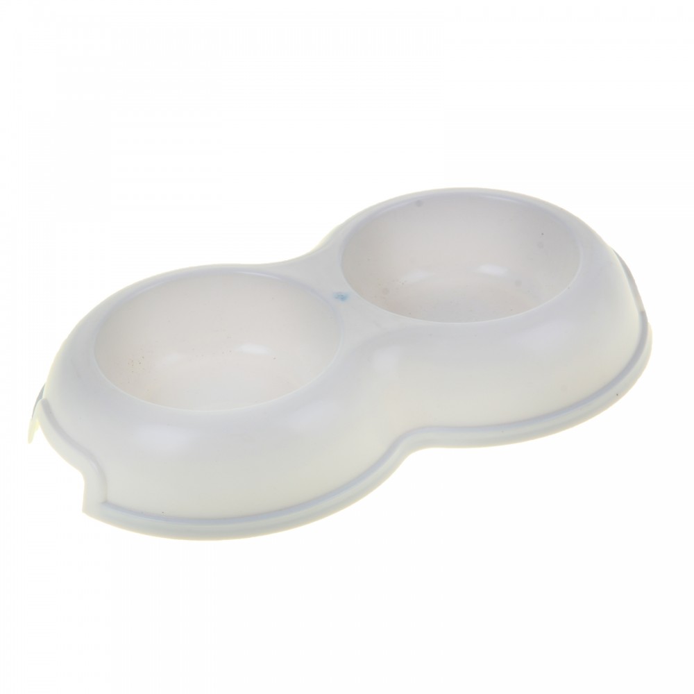 Миска двойная 0,2, белая