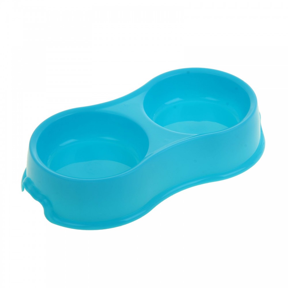 Миска двойная, 160 мл, цвета в ассортименте