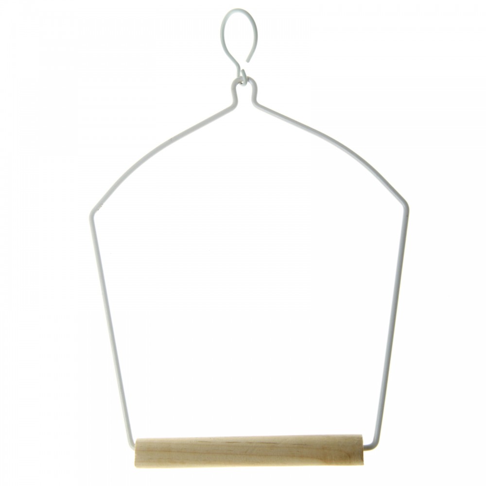 Качели для птиц с деревянной жердочкой