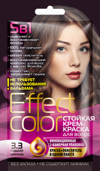 Крем-краска для волос, оттенок 3.3 Горький шоколад