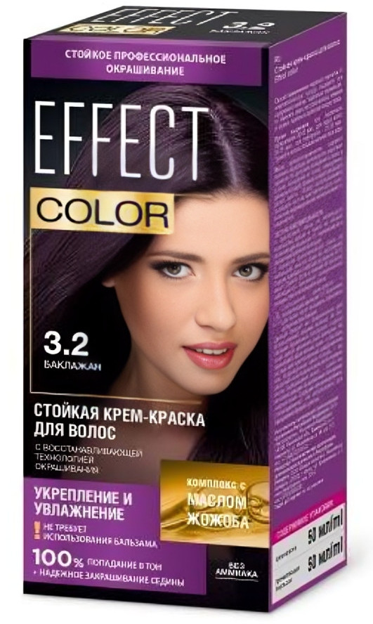 Крем-краска для волос, оттенок 3.2 Баклажан | Effect color