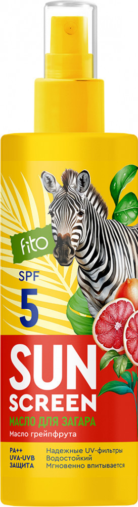 Масло питательное для загара SPF 5 | Sun Screen | Фитокосметик