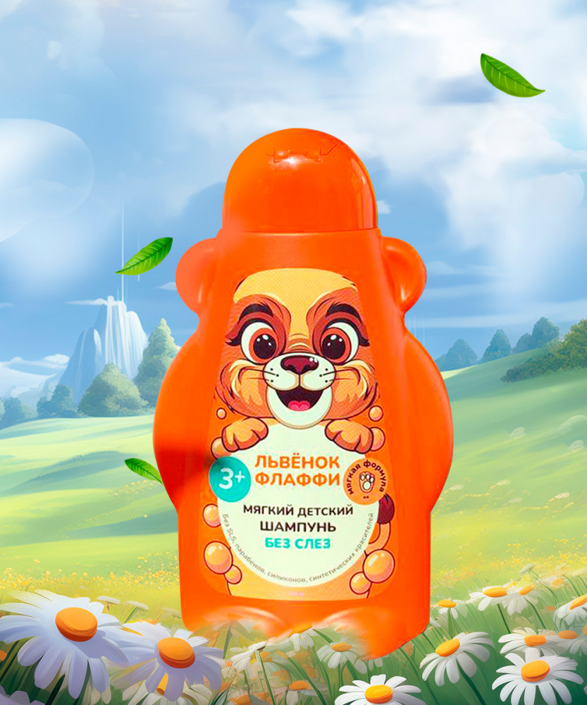 Шампунь детский мягкий «Львёнок Флаффи» | ФитоПупс