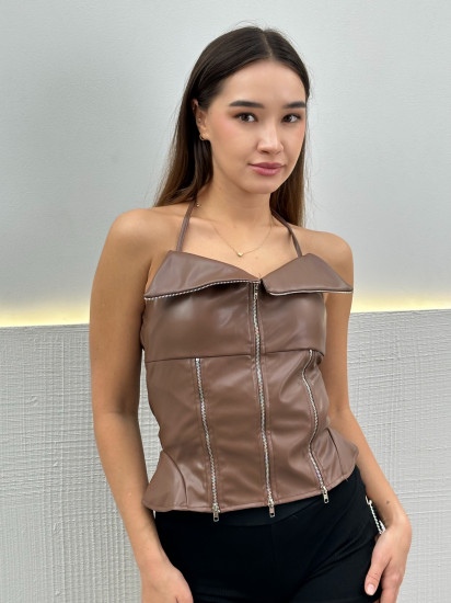 Корсет из экокожи