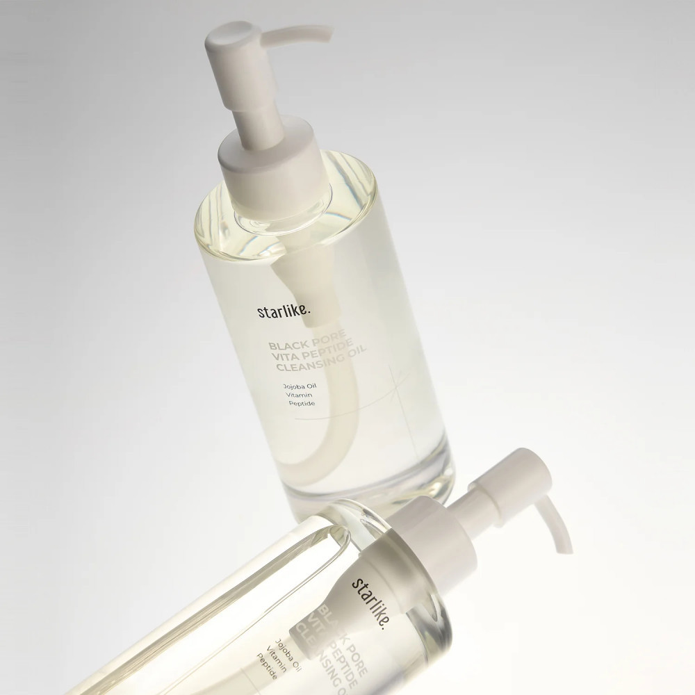 Пептидное гидрофильное масло для сужения пор «Black Pore Vita Peptide Cleansing Oil» | StarLike