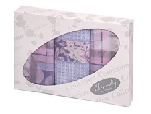 Комплект полотенец пестротканых «Fiorente» (Cleanelly Collection, гладкотканое 50х70 - 2 шт., вафельное 50х70 - 1 шт.) в подарочной упаковке | Fiorente кухня | ДМ Текстиль