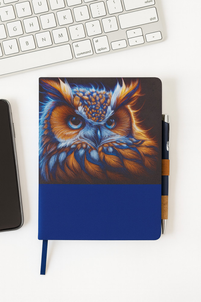 Ежедневник с ручкой в экостиле «Сова»