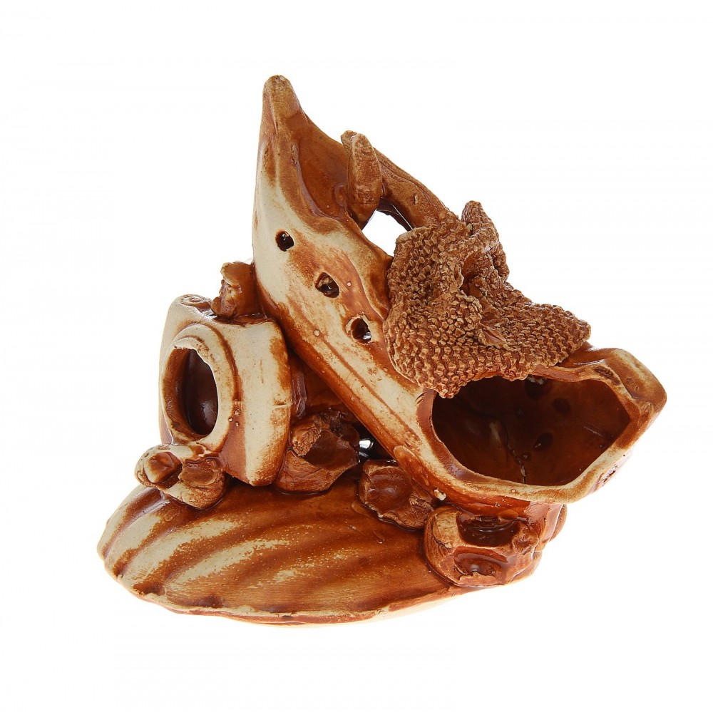 Аквадекор-грот для аквариума «Амфоры разбитые», 16 х 12 х 13 см