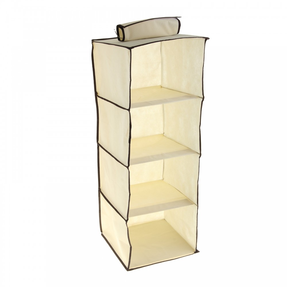 Органайзер для хранения вещей подвесной «Беж» 4 отделения, бежевый | Беж