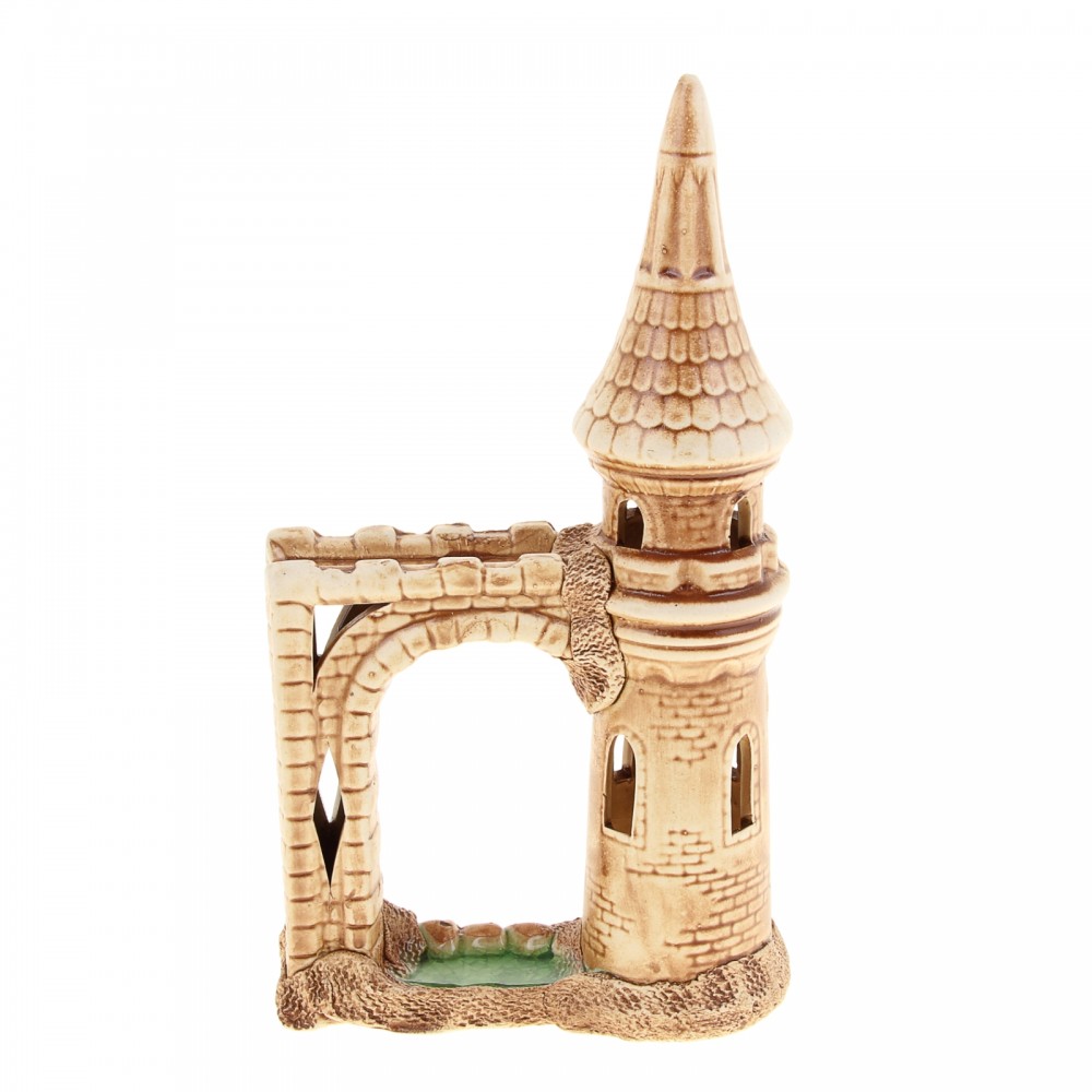 Аквадекор-грот №29 «Башня», 7 × 15 × 27 см