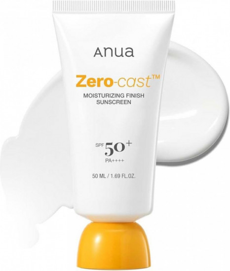 Солнцезащитный крем для лица SPF 50+ PA+++ «Zero-Cast Moisturizing Finish Sunscreen»