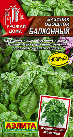 Семена базилика овощного «Балконный»