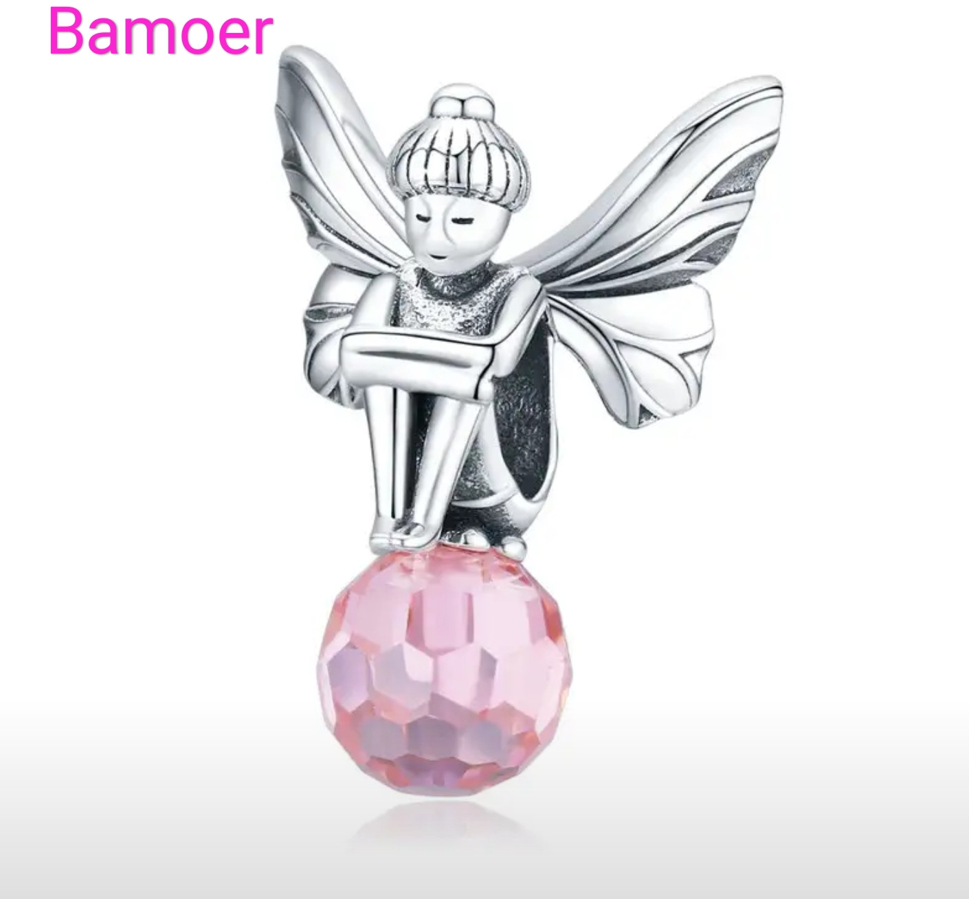 Шарм из серебра «Фея Crystal» | Bamoer