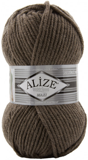 Пряжа для вязания «Superlana maxi», цвет 884 Чёрный кофе