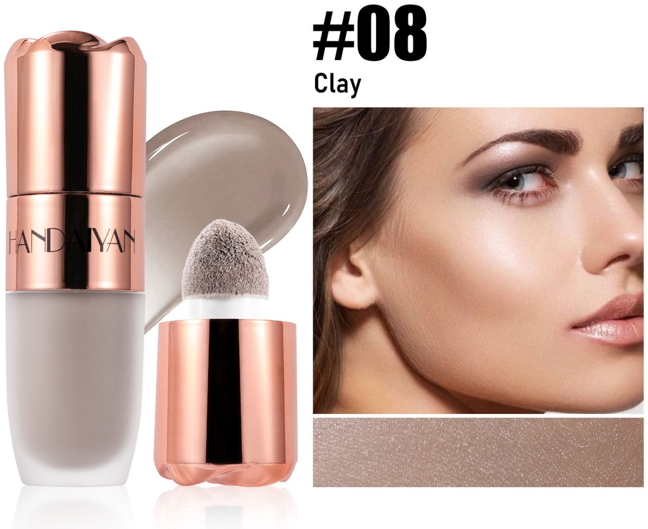 Бронзер «Rose glow», оттенок 08 Clay