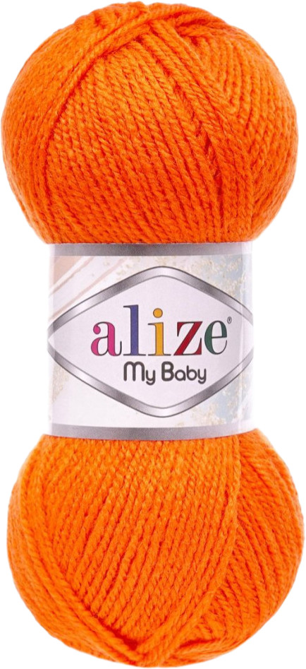 Пряжа для вязания «My Baby», цвет 37 Оранжевый | Alize