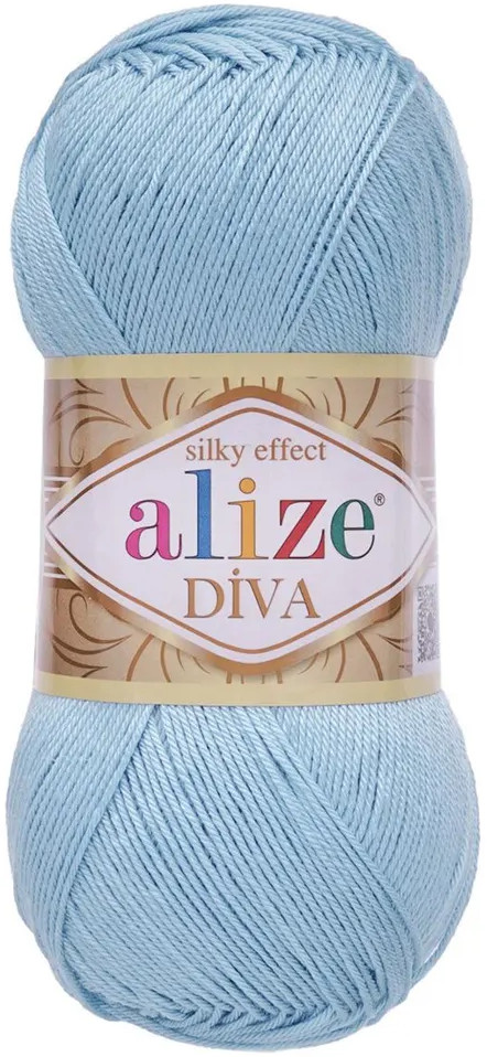 Пряжа для вязания «Diva», цвет 350 Голубой | Alize