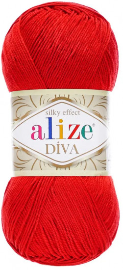 Пряжа для вязания «Diva», цвет 105 Коралловый закат