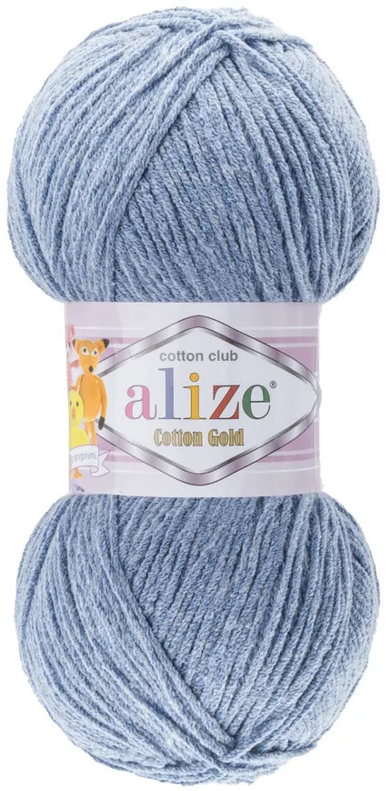 Пряжа для вязания «Cotton gold», цвет 962 Голубой туман | Cotton gold | Alize