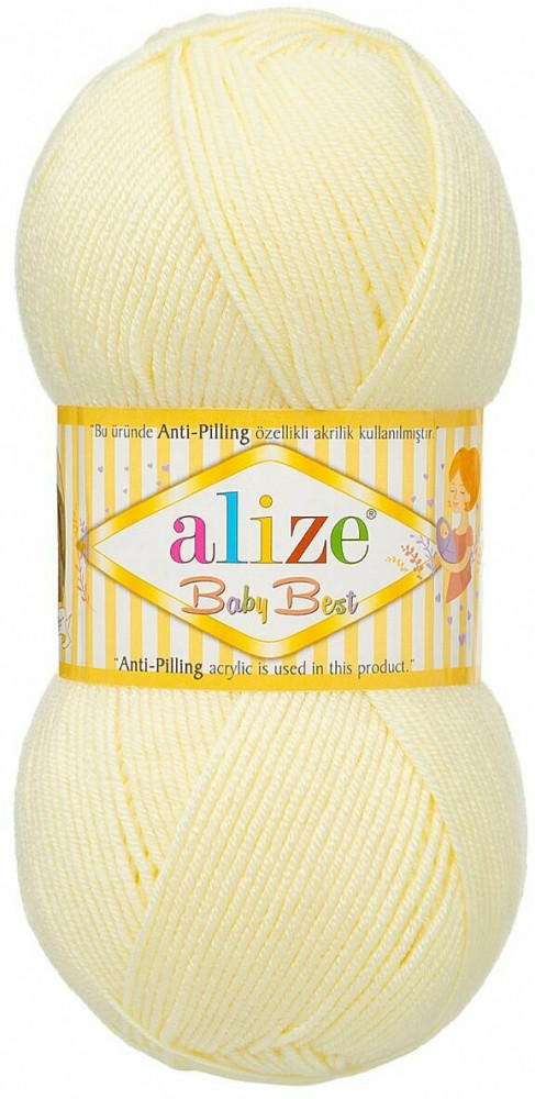 Пряжа для вязания «Best», цвет 62 Светло-молочный | Baby | Alize