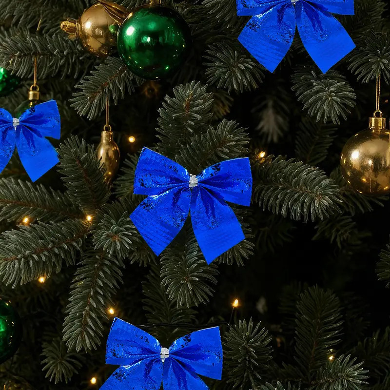 Набор бантиков новогодних