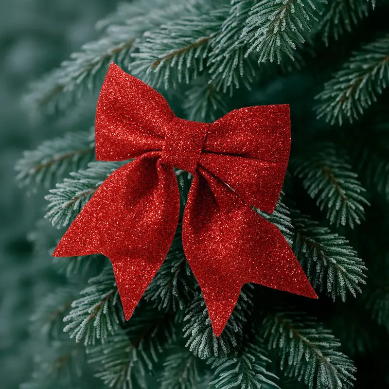 Набор бантиков новогодних