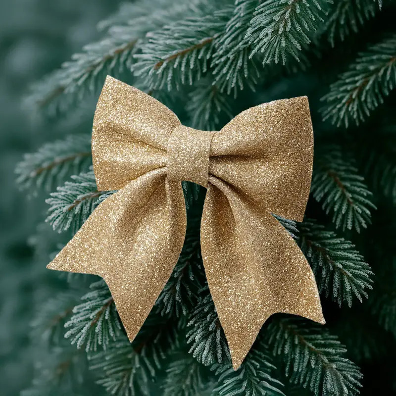 Набор бантиков новогодних