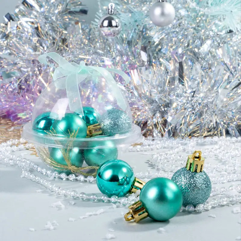 Набор елочных шаров | Снежное кружево