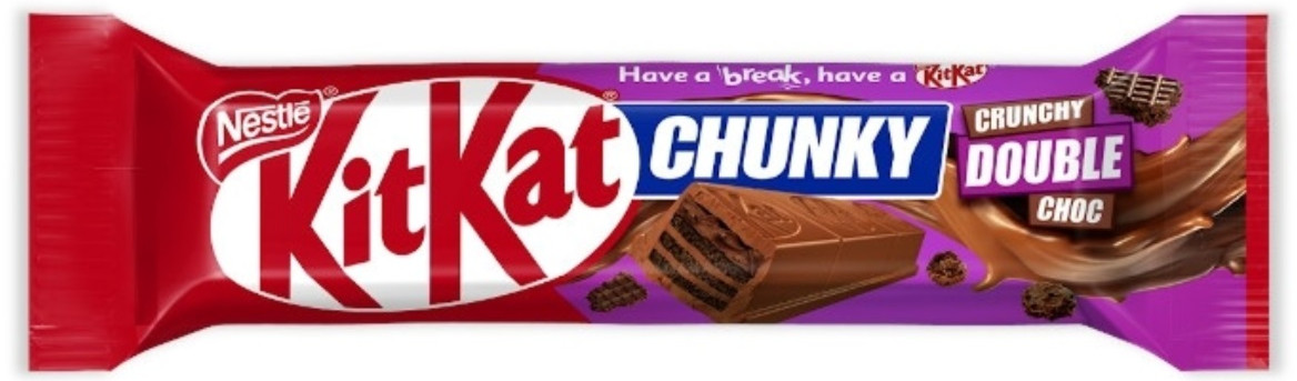 Батончик с хрустящей вафлей «Chunky double choc. Двойной шоколад» | KitKat