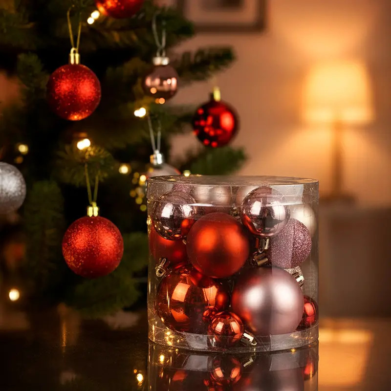 Набор ёлочных шаров | Снежное кружево