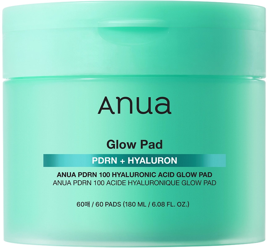 Увлажняющие пэды с ПДРН и гиалуроновой кислотой «PDRN 100 Hyaluronic Acid Glow Pad» | Anua