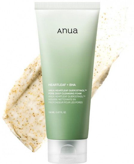 Пенка-скраб для очищения пор «Heartleaf Quercetinol Pore Deep Cleansing Foam»