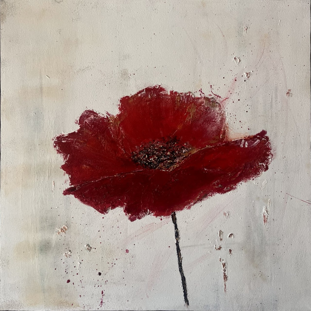 Картина интерьерная «Алая тишина» | Good Vibes Art