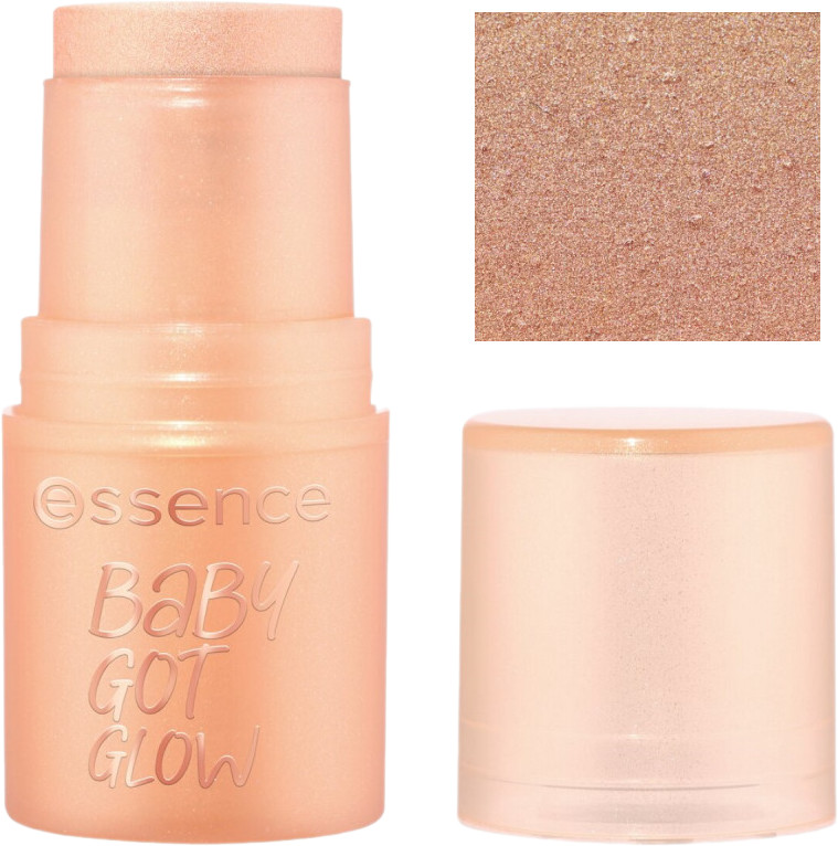 Хайлайтер в стике для лица «Glow Highlighter Stick», оттенок 10 Golden Aura | Baby Got | Essence