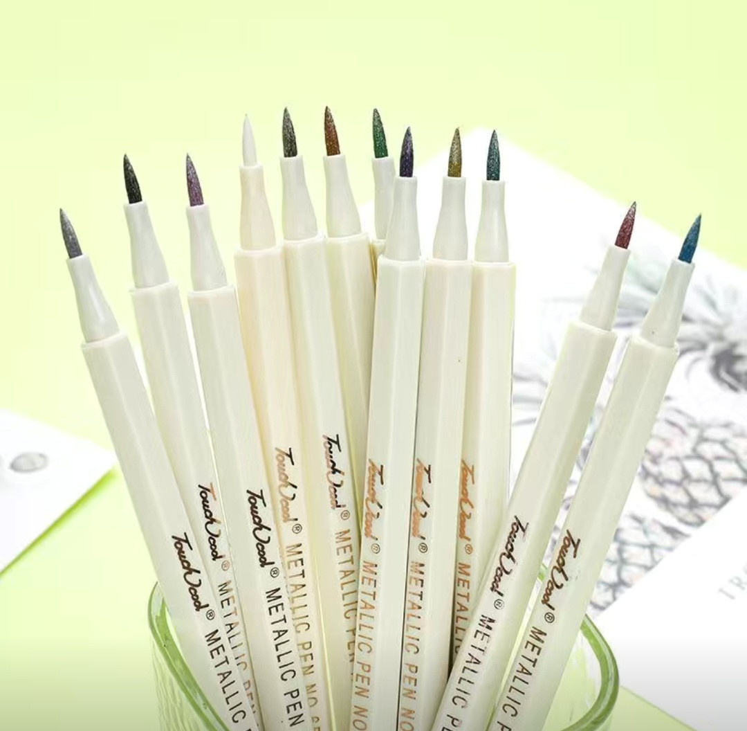 Набор маркеров с эффектом металлик