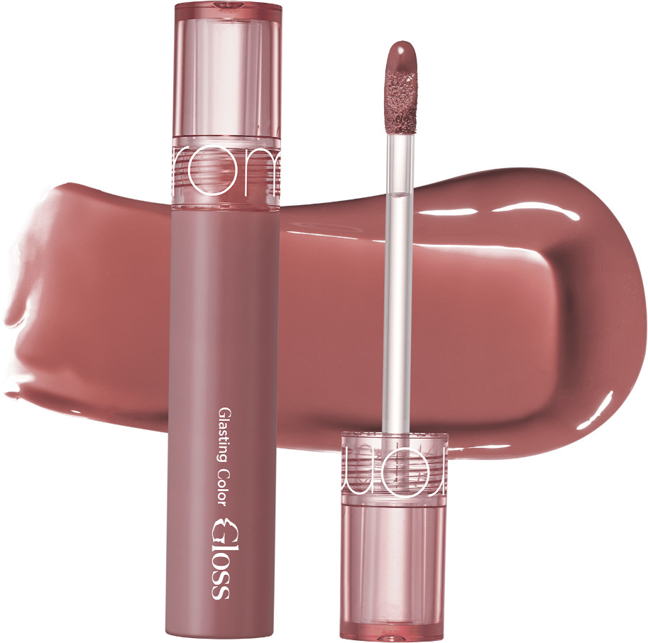 Стойкий блеск для эффекта стеклянных губ «Glasting Color Gloss», тон 05 Dim Mauve | Rom&nd