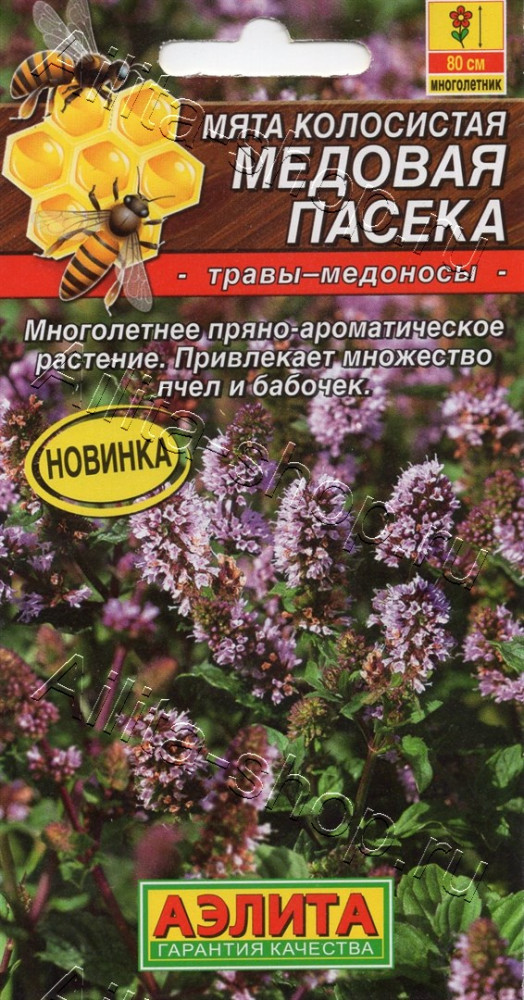 Семена мяты колосистой «Медовая пасека» | Аэлита