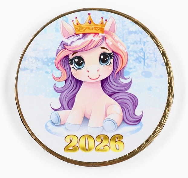 Медаль шоколадная «Новый год. Символ 2026» | Фабрика счастья