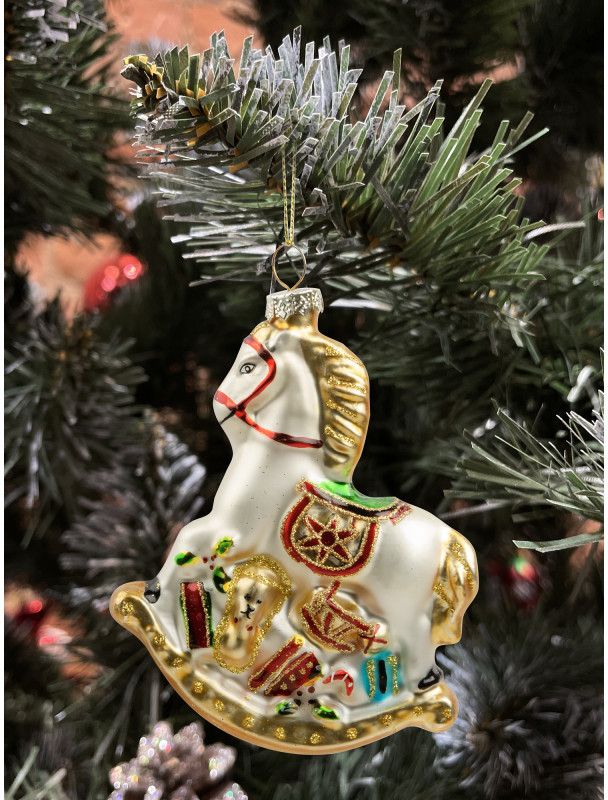 Игрушка ёлочная «Белая лошадка» | Ultramarin