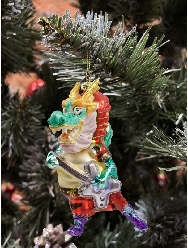 Игрушка ёлочная «Дракон-гитарист» | Ultramarin