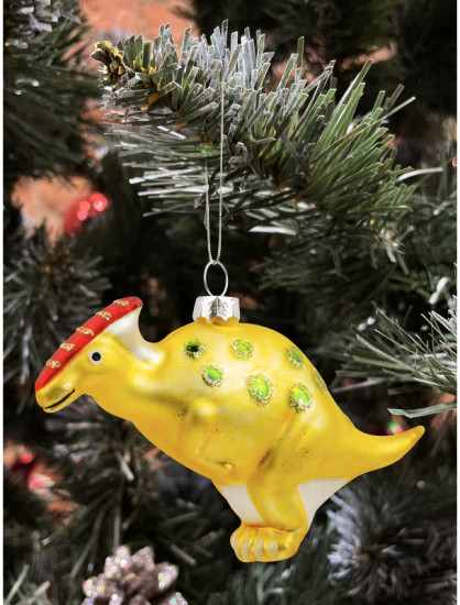 Игрушка ёлочная «Желтый динозаврик»