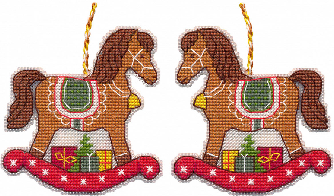 Набор для вышивания «Лошадка» | Елочная игрушка | Овен