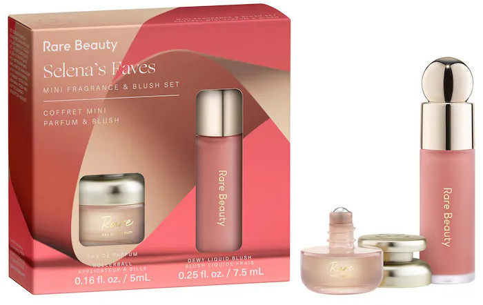 Набор косметических средств «Selena’s Faves Mini Fragrance & Blush Set» | Rare Beauty
