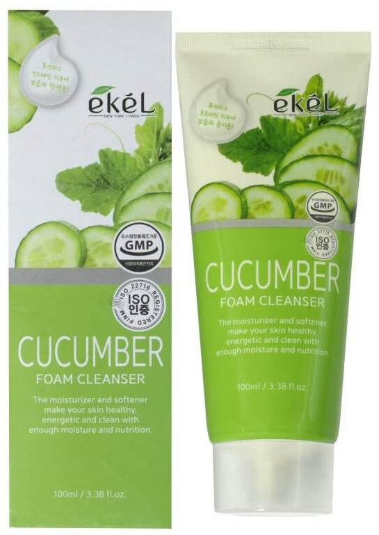 Огуречная пенка для умывания освежающая «Cucumber Foam Cleanser» | Ekel