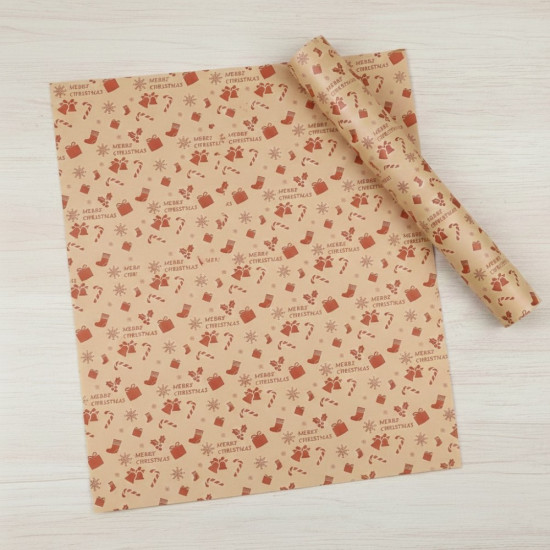 Новогодняя крафт-бумага «Merry Christmas»