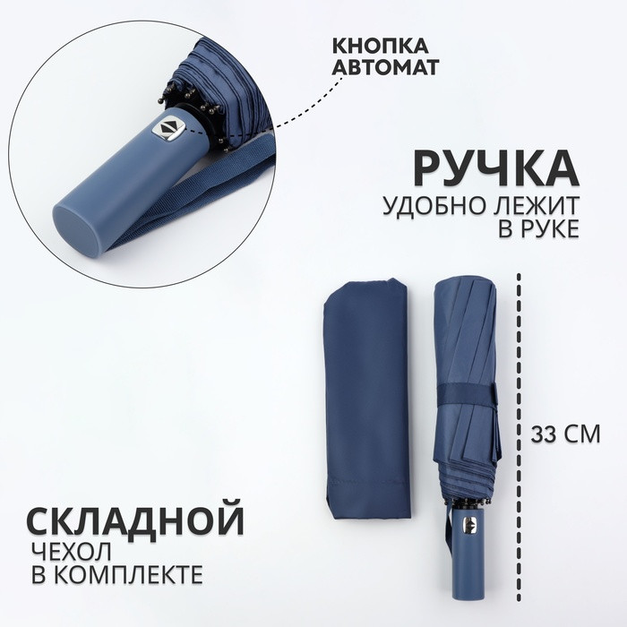 Зонт автоматический «Однотон» | Queen Fair