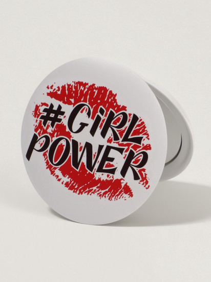 Зеркало карманное с увеличением «Grl Pwr»