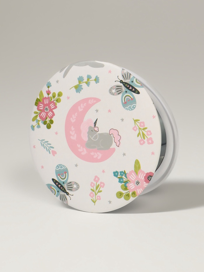 Зеркало складное с увеличением «Единороги» | Queen Fair