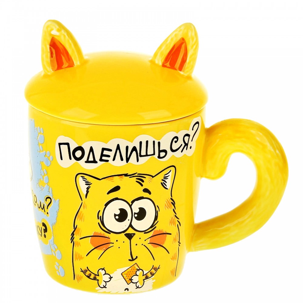 Кружка кот «Чё пьём»